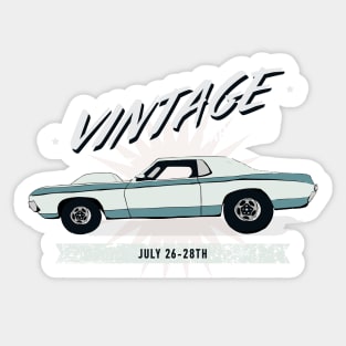 Vintage Car Show Sticker